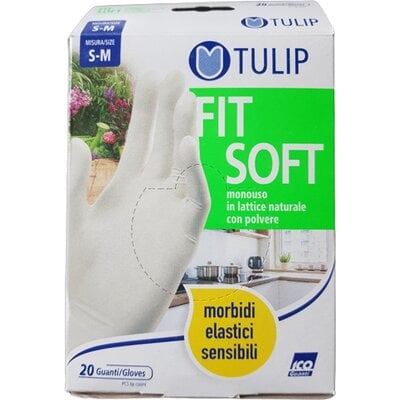 Rękawiczki lateksowe ICO GUANTI Tulip Fit Soft (rozmiar S/M)