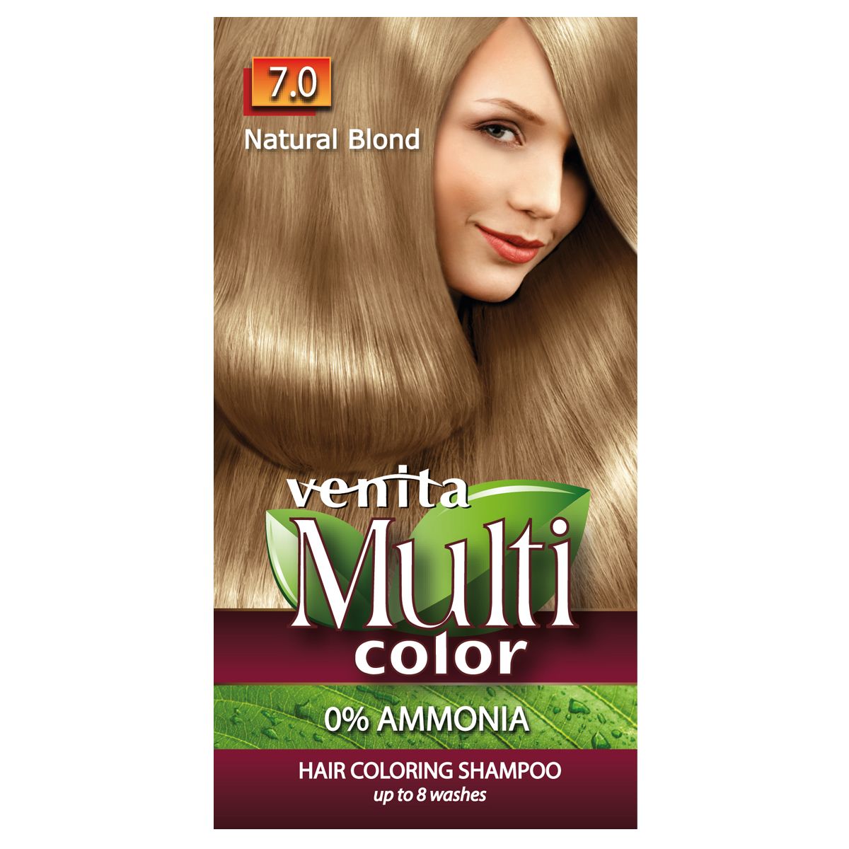 Venita Multi Color szampon koloryzujący do włosów 7.0 natural blond, 40 g