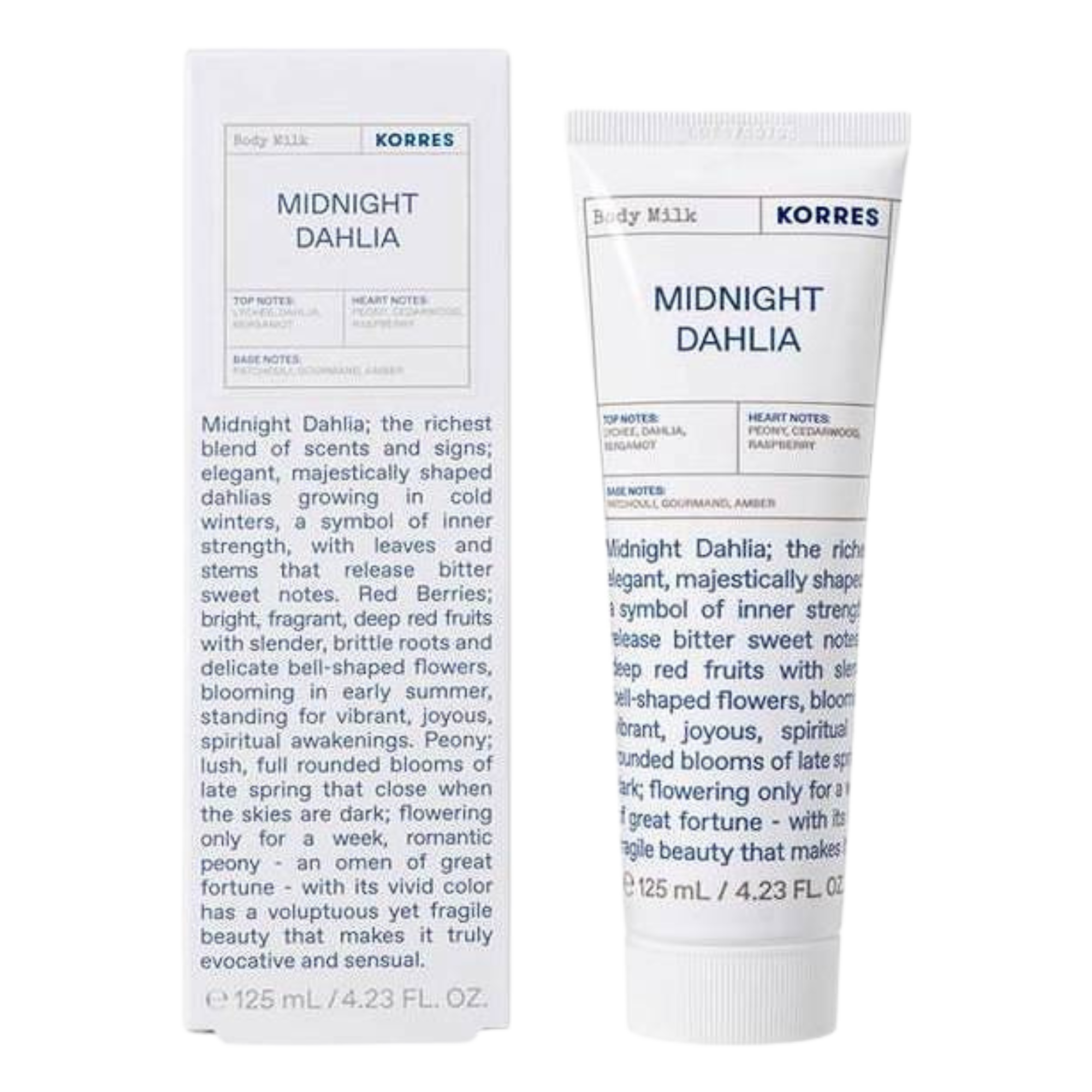 Korres Midnight Dalia perfumowane mleczko do ciała, 125 ml