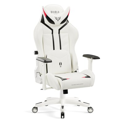 Fotel DIABLO CHAIRS X-Ray King Size Biało-czarny