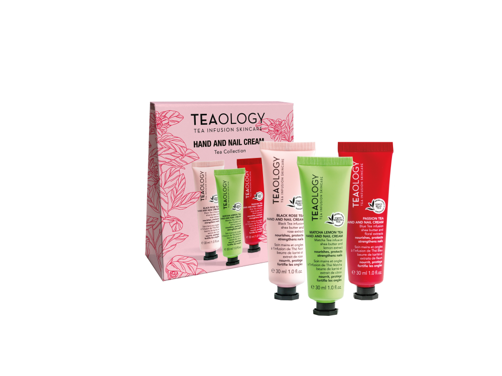 Teaology zestaw: krem do rąk i paznokci, 3x30 ml
