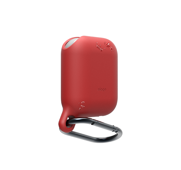 Elago WATERPROOF HANG CASE - etui do słuchawek AirPods Czerwone