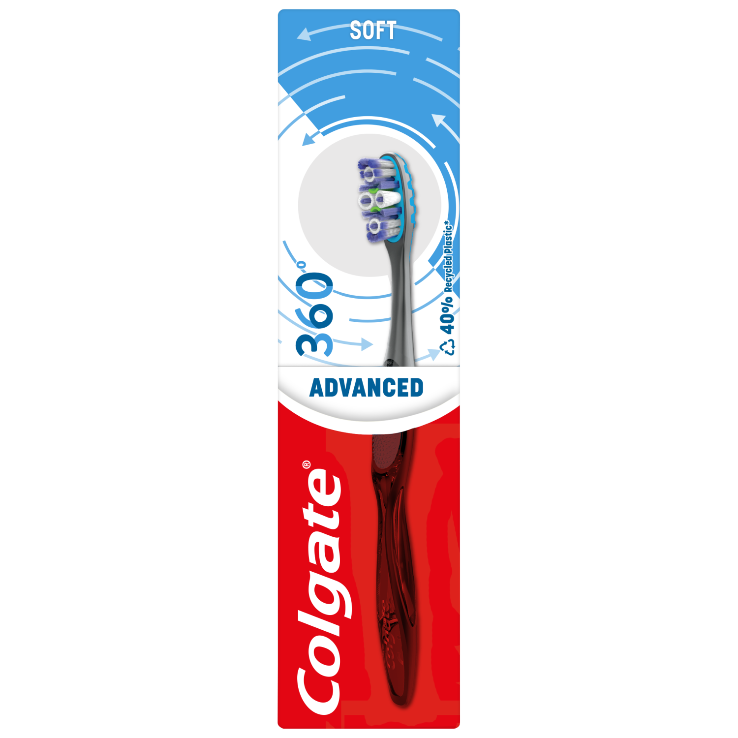 Colgate 360° Advanced szczoteczka do mycia zębów soft, 1 szt.