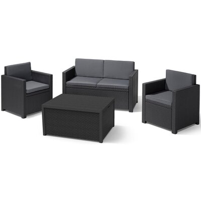 Zestaw mebli ALLIBERT Monaco 216779 Grafitowy