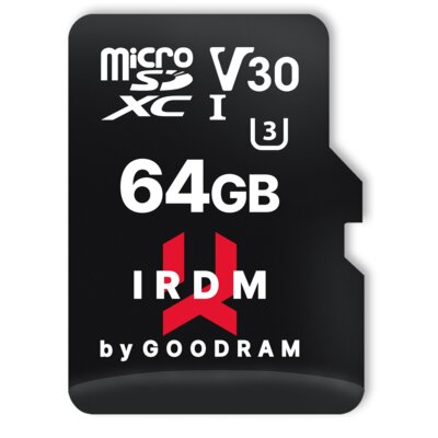 Karta pamięci GOODRAM IRDM microSDXC 64GB + Adapter