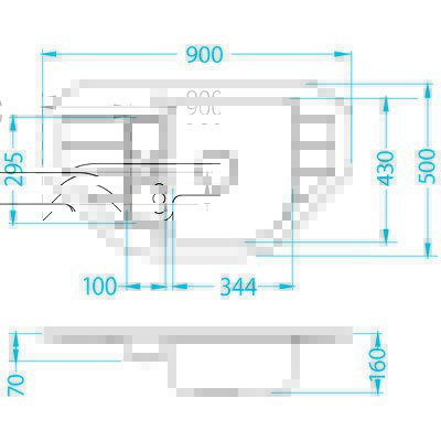 Zlewozmywak ALVEUS Niagara 60 4126004 Steel