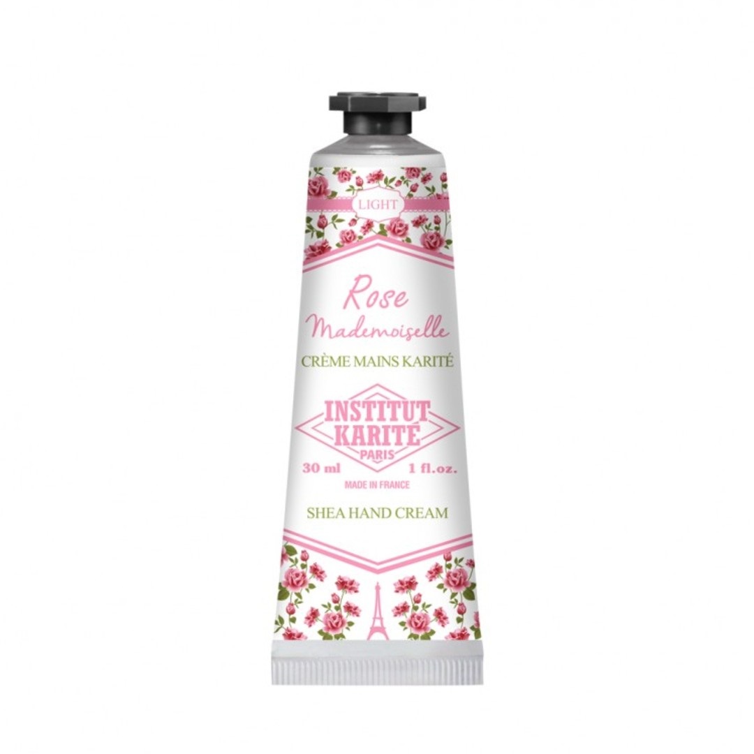 Institut Karite Rose Mademoiselle Light Shea Hand Cream różany krem do rąk z masłem Shea, 30 ml