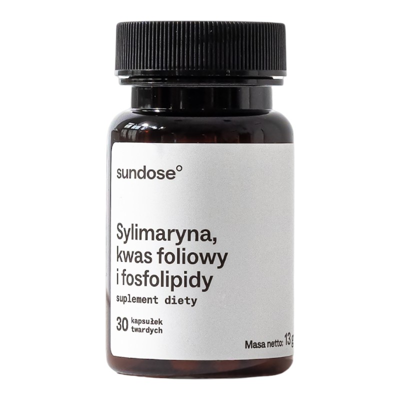 Sundose SYLIMARYNA, KWAS FOLIOWY I FOSFOLIPIDY suplement diety, 60 kaps./1 opak.