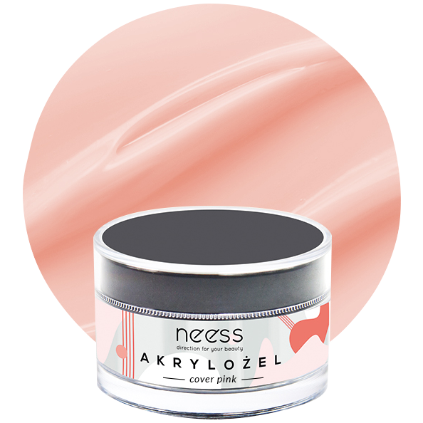 Neess akrylożel budujący i przedłużający płytkę paznokci cover pink, 15 g