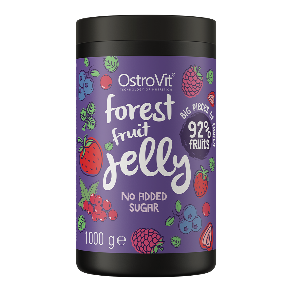 OstroVit Forest fruit Jelly Owoce w żelu 1000 g o smaku owoców leśnych
