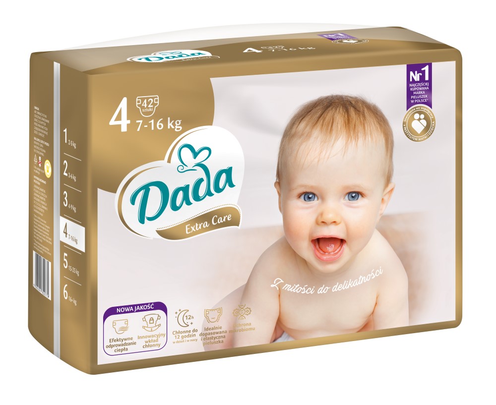 Dada Extra Care pieluchy rozm. 4, 7-16 kg, 42 szt./1 opak.