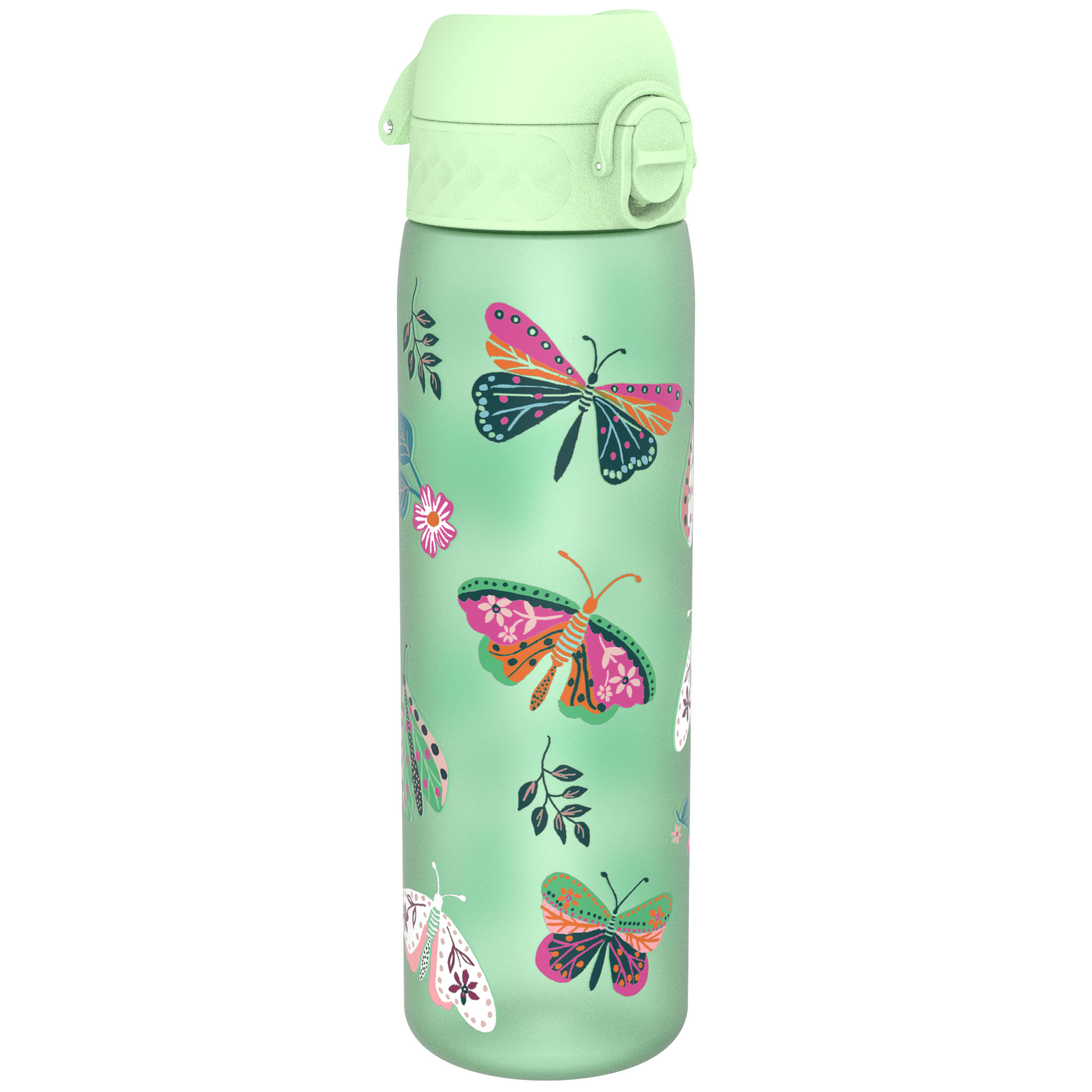 Ion8 bidon z ustnikiem BPA Free Dzikie Motyle, poj. 600 ml, 1 szt.