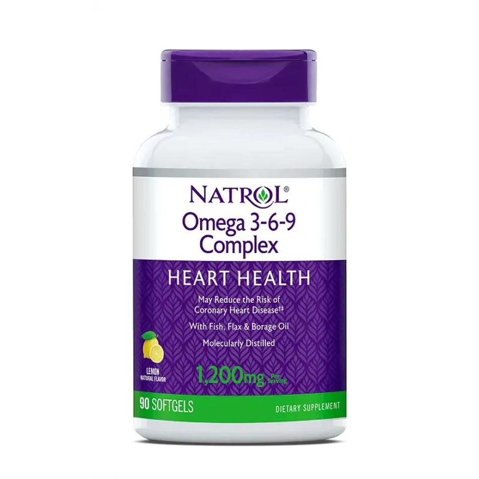 Natrol suplement diety kwasy Omega 3-6-9, 90 kaps./1 opak.
