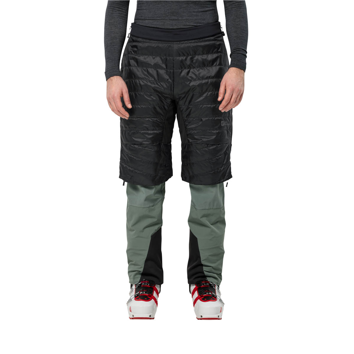 Spodnie ocieplane Jack Wolfskin ALPSPITZE INS CAPRI M black - L