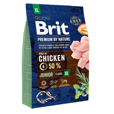 Karma dla psa BRIT Premium By Nature Junior Extra Large Kurczak 3 kg