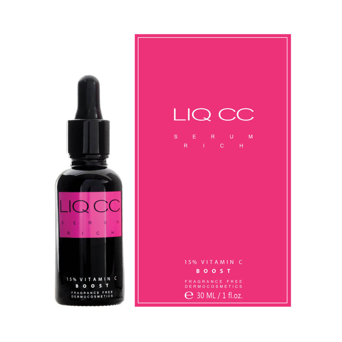 Liq CC Serum Rich 15% Vitamin C Boost, bogate serum rozświetlające z witaminą C, 30 ml