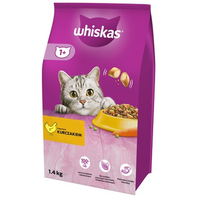 Karma dla kota WHISKAS Kurczak 1.4 kg