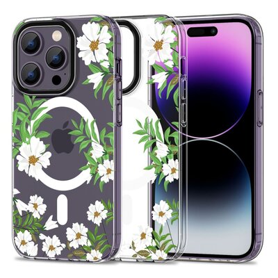 Etui TECH-PROTECT MagMood MagSafe do Apple iPhone 14 Pro Spring Daisy
