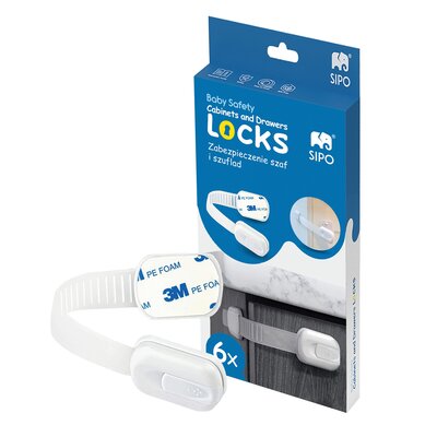 Zabezpieczenie szafek i szuflad SIPO SBS-217 (6 sztuk)