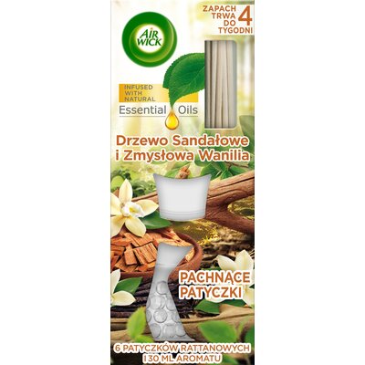 Patyczki zapachowe AIR WICK Drzewo Sandałowe i Zmysłowa Wanilia 30 ml