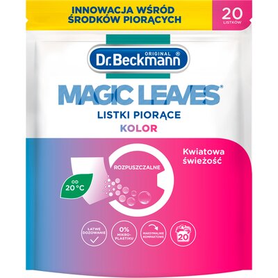 Chusteczki do prania DR BECKMANN Magic Leaves Kolor (20 sztuk)