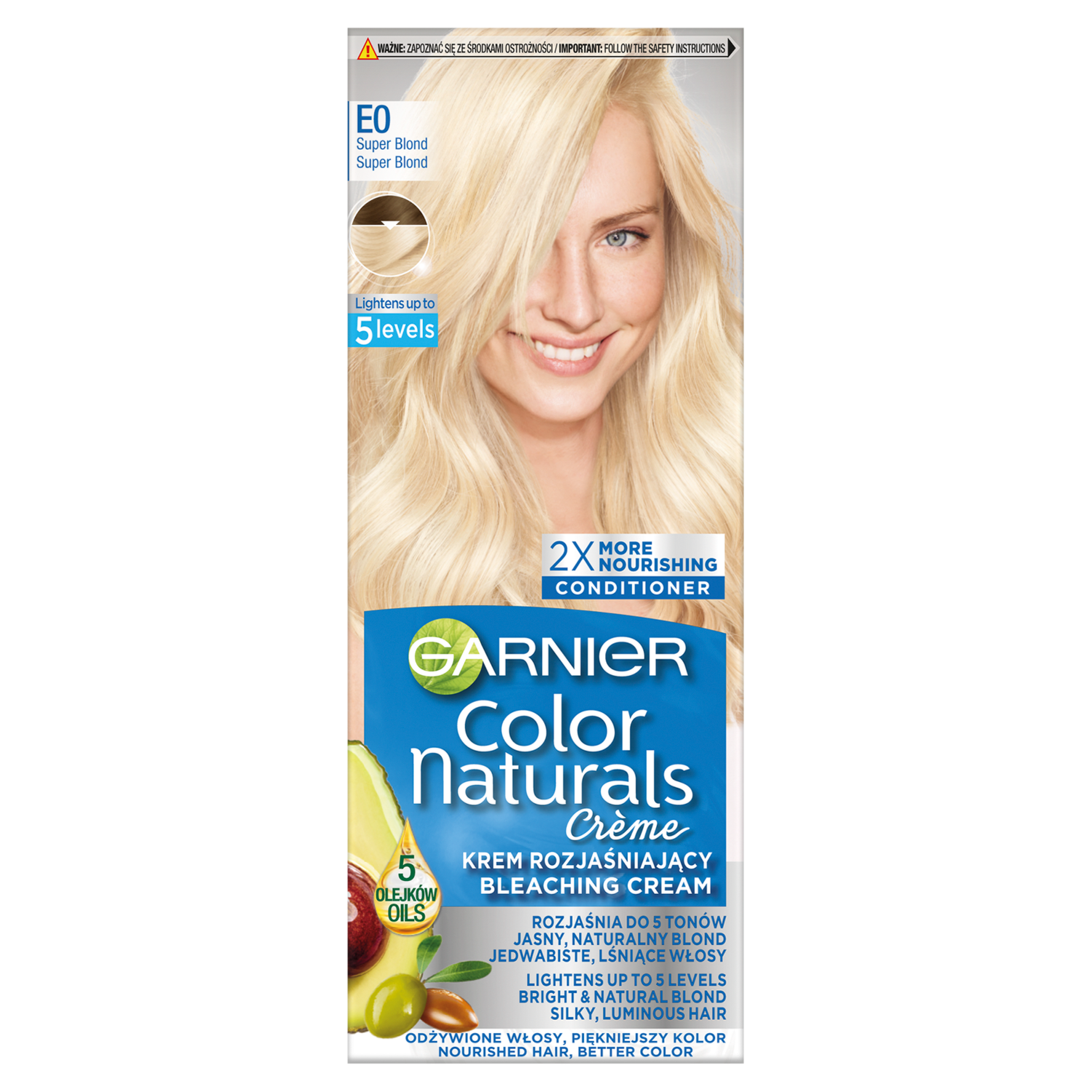 Garnier Color Naturals Créme farba do włosów E0 superblond, 1 opak.