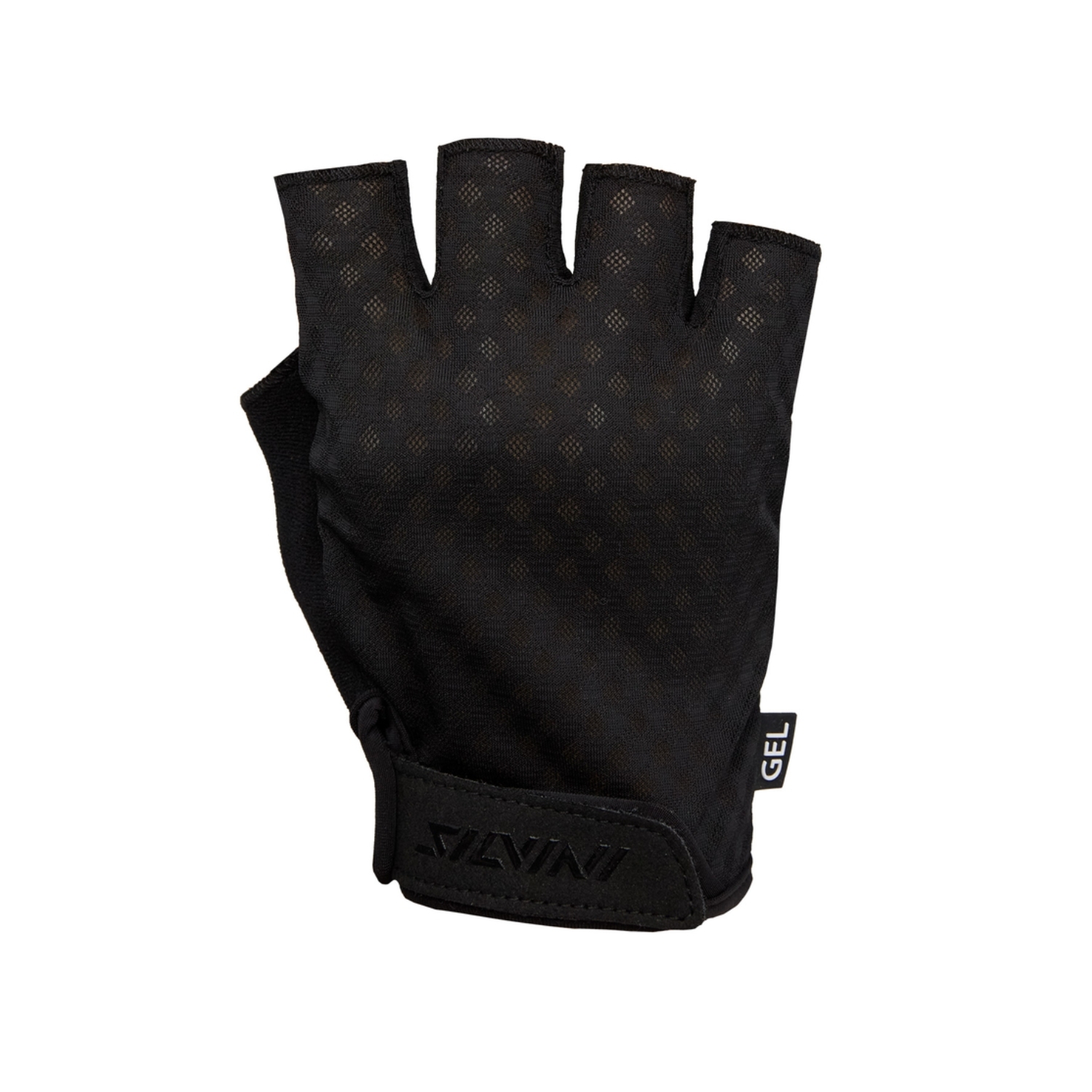 Męskie rękawiczki rowerowe krótkie Silvini Gaiono black - L