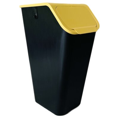Kosz na śmieci do segregacji PRACTIC Bini 10103533 35L Czarno-żółty