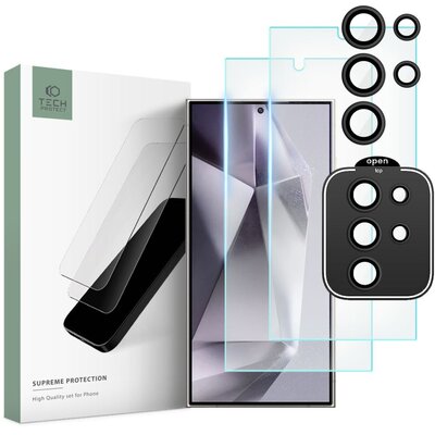 Szkło hartowane TECH-PROTECT Supreme Set do Samsung Galaxy S24 Ultra