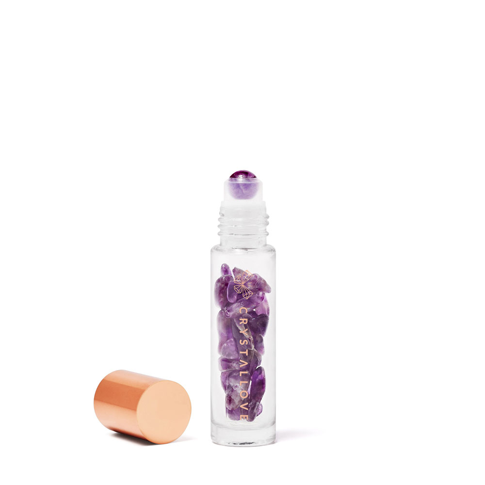 Crystallove Crystal Collection buteleczka na olejek z kryształkami ametystu, poj. 10 ml, 1 szt.