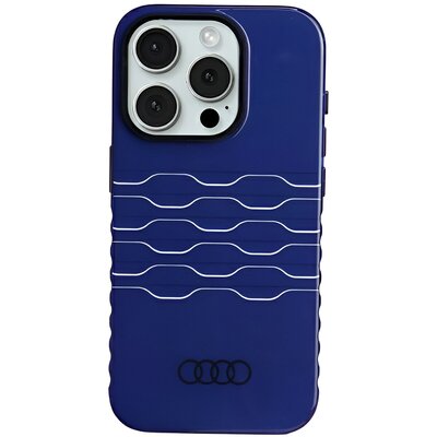 Etui AUDI IML MagSafe Case do Apple iPhone 15 Pro Niebieski