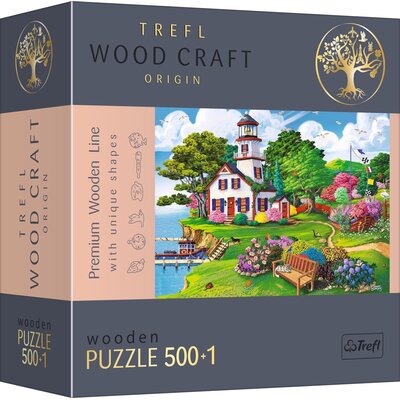 Puzzle TREFL Wood Craft Letnia przystań 20161 (501 elementów)