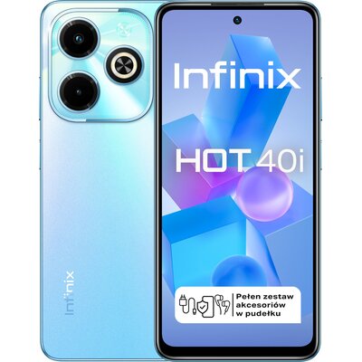 Smartfon INFINIX Hot 40i 8/256GB 6.56" 90Hz Niebieski