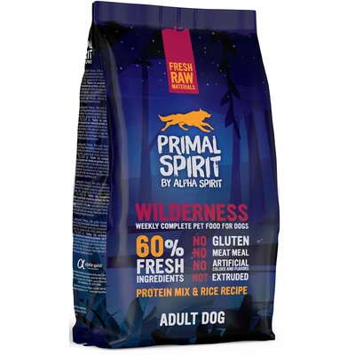 Karma dla psa półwilgotna ALPHA SPIRIT Wilderness Kurczak z wieprzowiną i rybą 1 kg