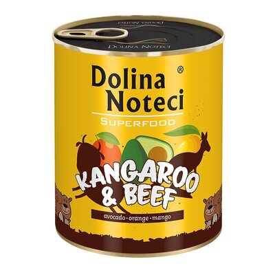 Karma dla psa DOLINA NOTECI Superfood z kangurem i wołowiną 800 g