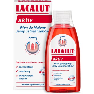 Płyn do płukania jamy ustnej LACALUT Aktiv 300 ml