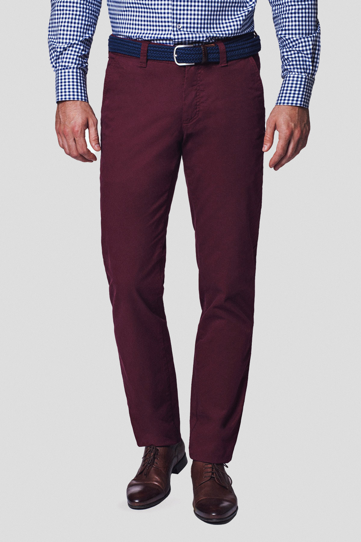 Lancerto Spodnie Bordowe Chino Kevin