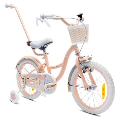Rower dziecięcy SUN BABY Flower Bike 16 cali dla dziewczynki Morelowy