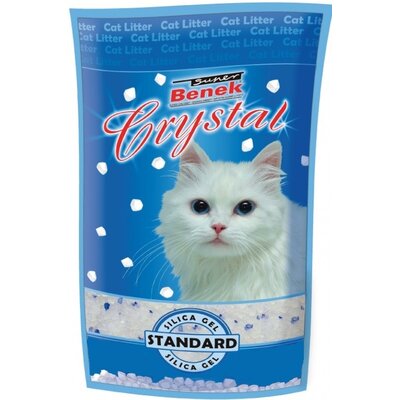 Żwirek dla kota SUPER BENEK Crystal Naturalny 7.6 L