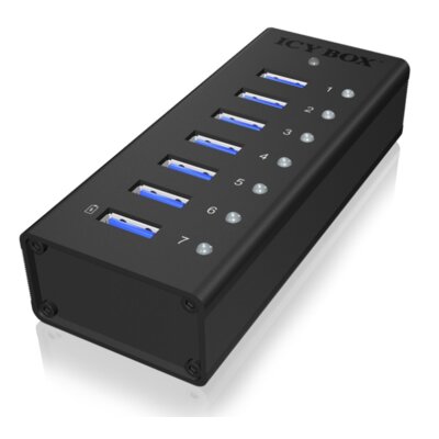 Hub ICY BOX IB-AC618 USB Typu B, Aktywny