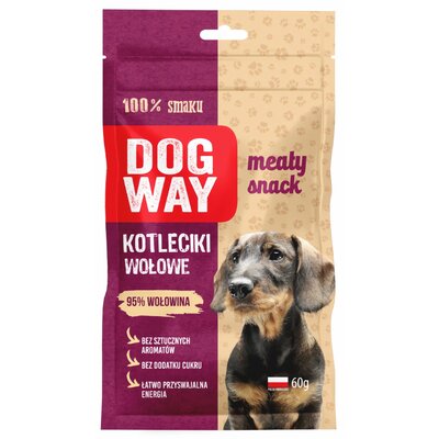 Przysmak dla psa DOGWAY Meaty Snack Kotleciki wołowe 50 g