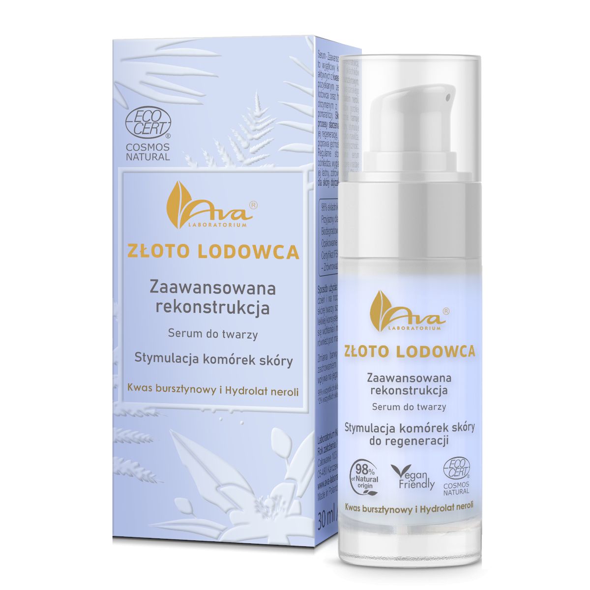 Ava Złoto Lodowca serum do twarzy, 30 ml