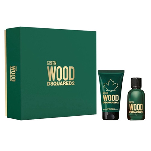 Dsquared2 Green Wood Pour Homme zestaw męski: woda toaletowa, 100 ml + żel pod prysznic, 150 ml