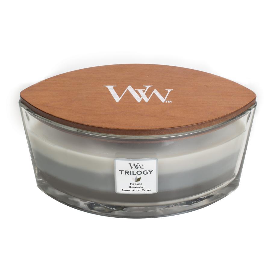 WoodWick - Świeca HearthWick Trilogy Warm Woods 60h