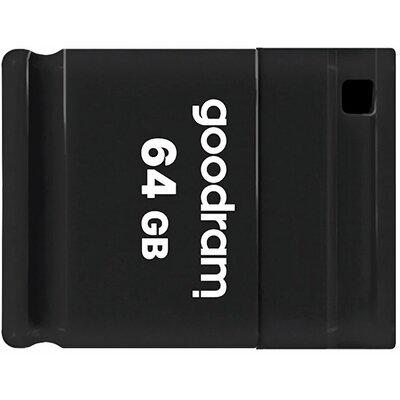 Pendrive GOODRAM UPI2 64GB, USB 2.0, Odczyt 20 Mb/s, Zapis 5 Mb/s Czarny