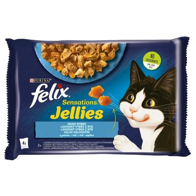 Karma dla kota FELIX Sensations Jellies Smaki rybne (4 x 85 g)