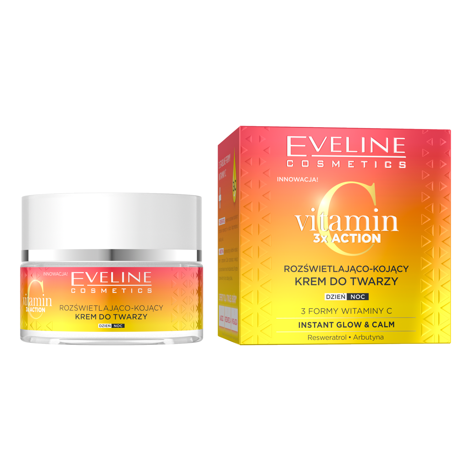 Eveline Cosmetics Vitamin C rozświetlający krem do twarzy na dzień i noc, 50 ml