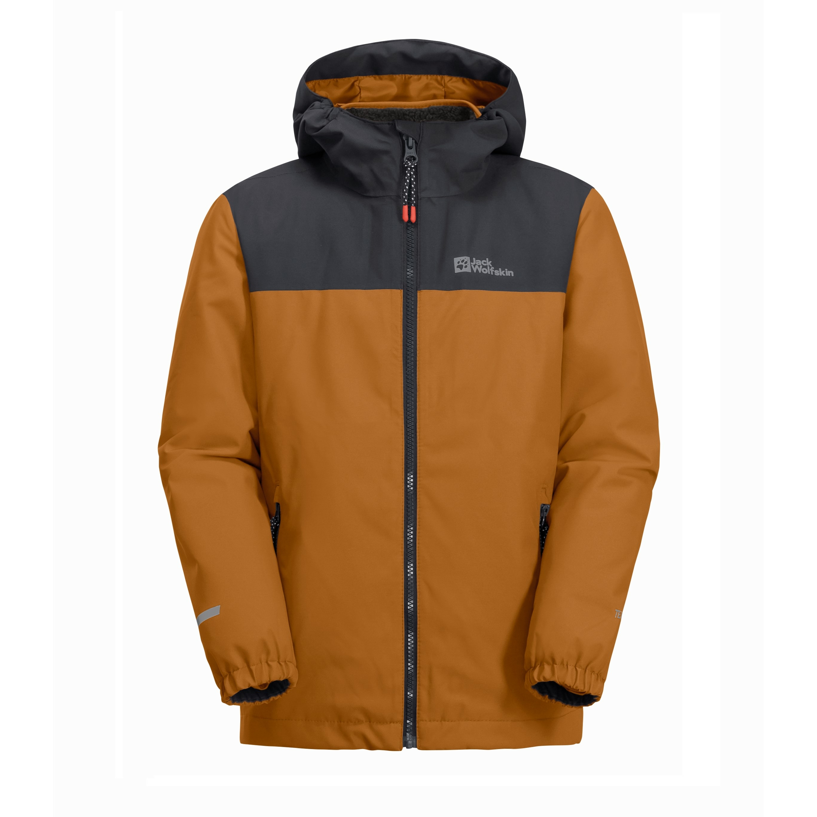 Dziecięca kurtka 3w1 Jack Wolfskin SNOWCURL 3IN1 JACKET K autumn leaves - 176