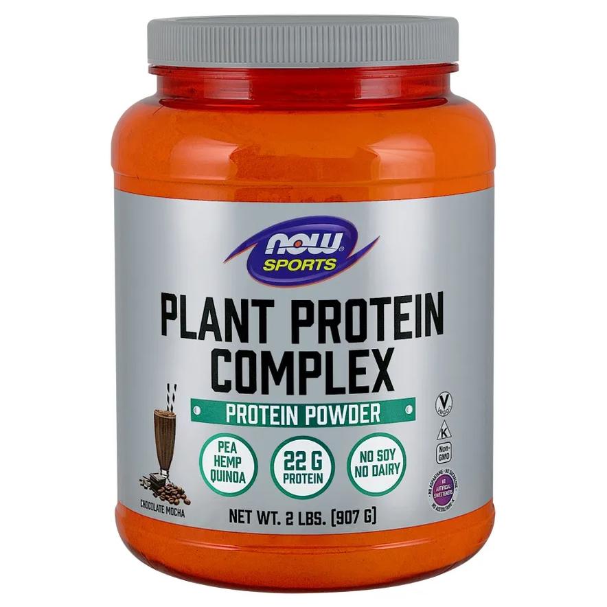 Now Foods Plant Protein Complex odżywka białkowa, Chocolate Mocha, 907 g