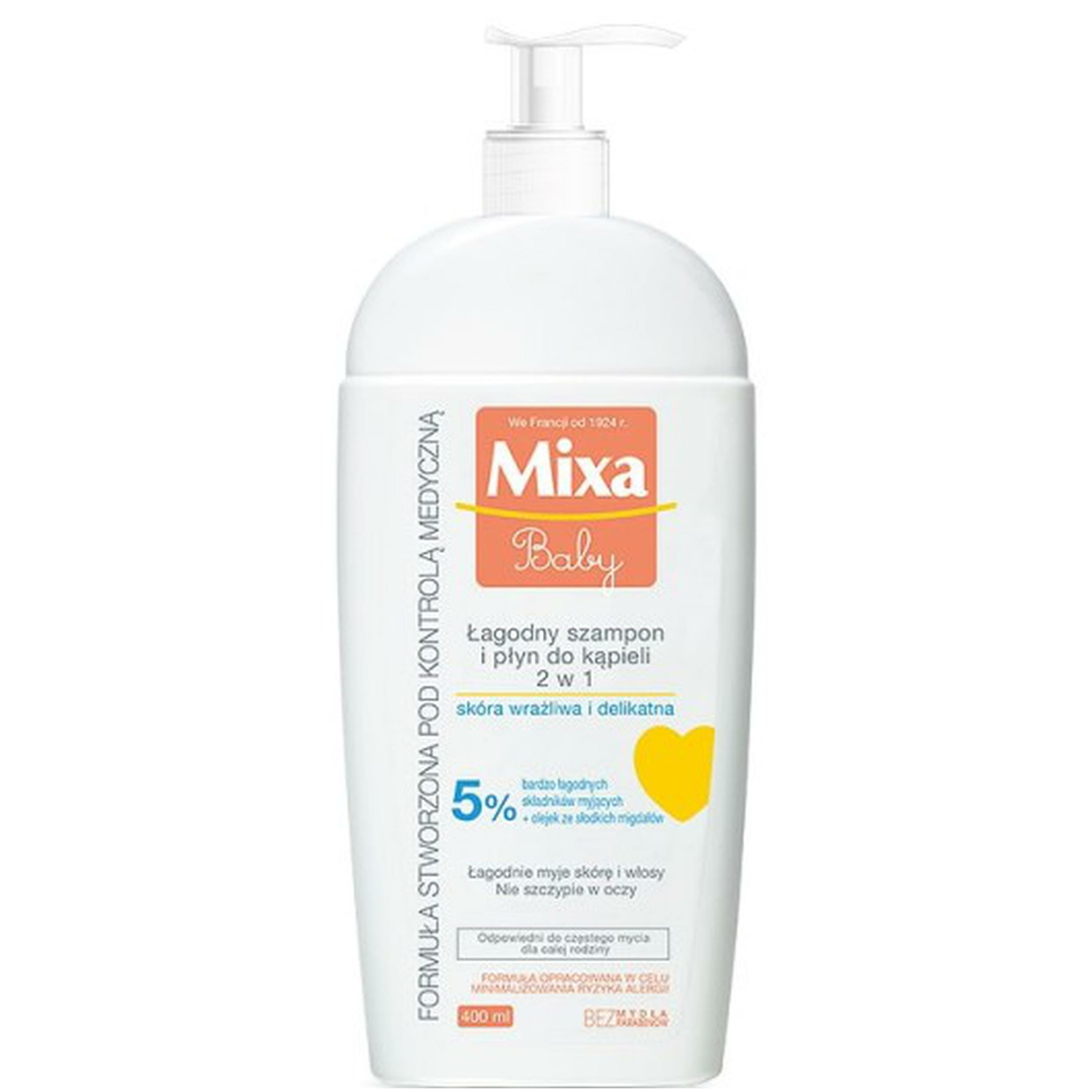Mixa Baby Szampon I Płyn Do Kąpieli łagodny 250 Ml